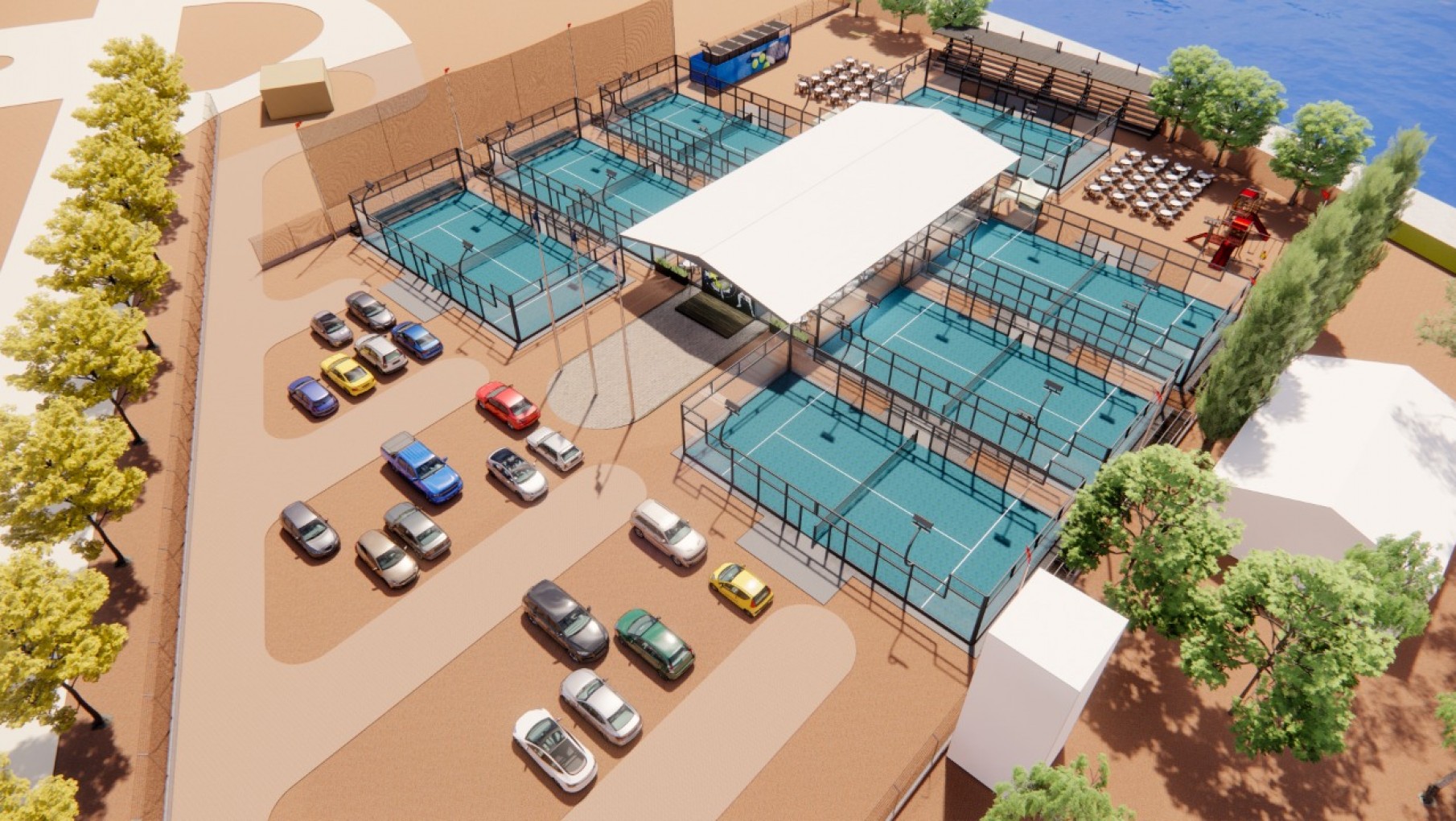 Construirán 7 canchas de pádel en un importante desarrollo inmobiliario de Maipú